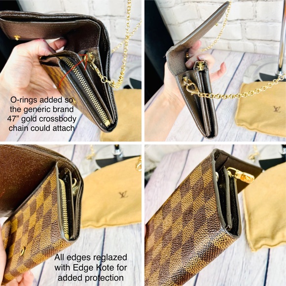 Louis Vuitton Porte Tresor wallet crossbody OR bum bag in Damier Ebene - Picture 5 of 13